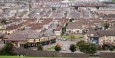 View of The Bogside neighborhood from the city walls