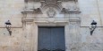 Saint Phillip Neri Church - Spanish Civil War bomb scars on the facade