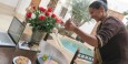Marrakech - Fati serving us mint tea at Riad Matham