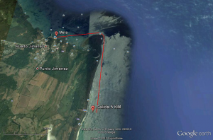 Gulfo Dulce 5km Swim route