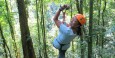 Zip-lining near La Fortuna