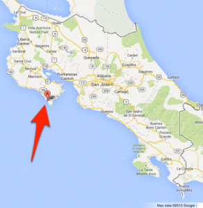 map of playa santa teresa, costa rica | Adventures of a Yeti and a Yogi