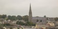 View of The Bogside neighborhood and St. Eugene's Cathedral 