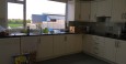 Kitchen with a view of Desmond's barn