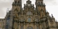 Cathedral's Obradoiro facade up close