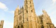 Driving right past the León Cathedral!